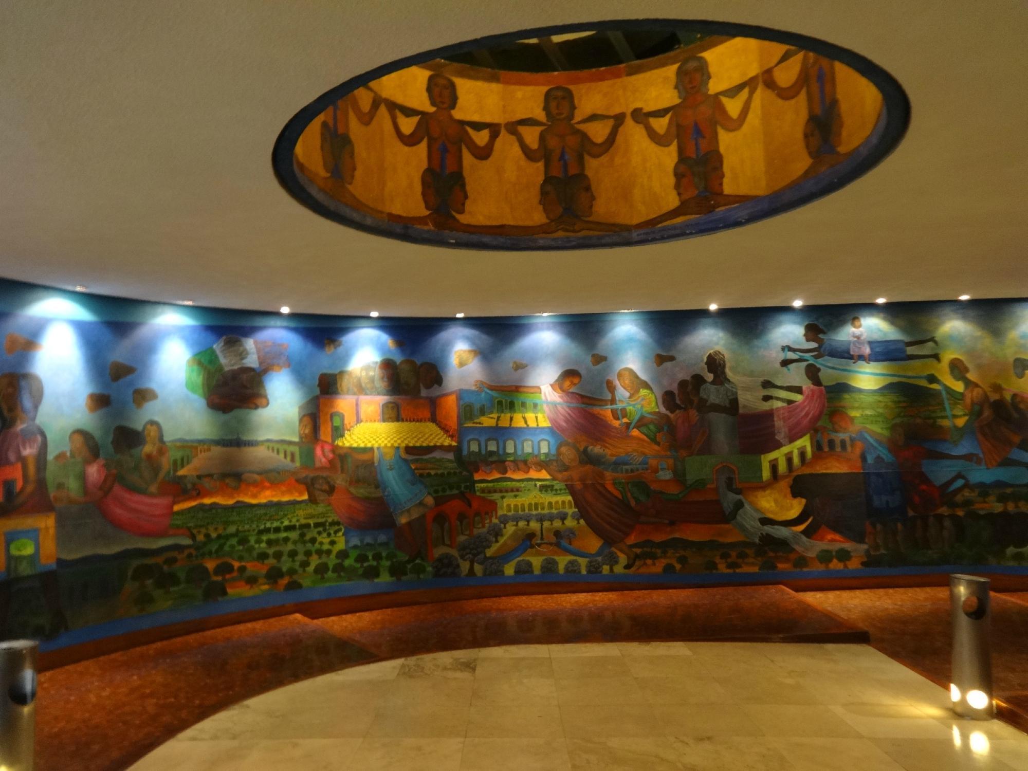 Royal Pedregal Ξενοδοχείο Μεξικό Εξωτερικό φωτογραφία The mural at the entrance of the hotel
